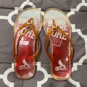 St. Louis Cardinals plastic flip flops